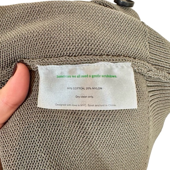 MM Lafleur The Cookie Cardigan Sleek Cotton in Fossil - Picture 10 of 13